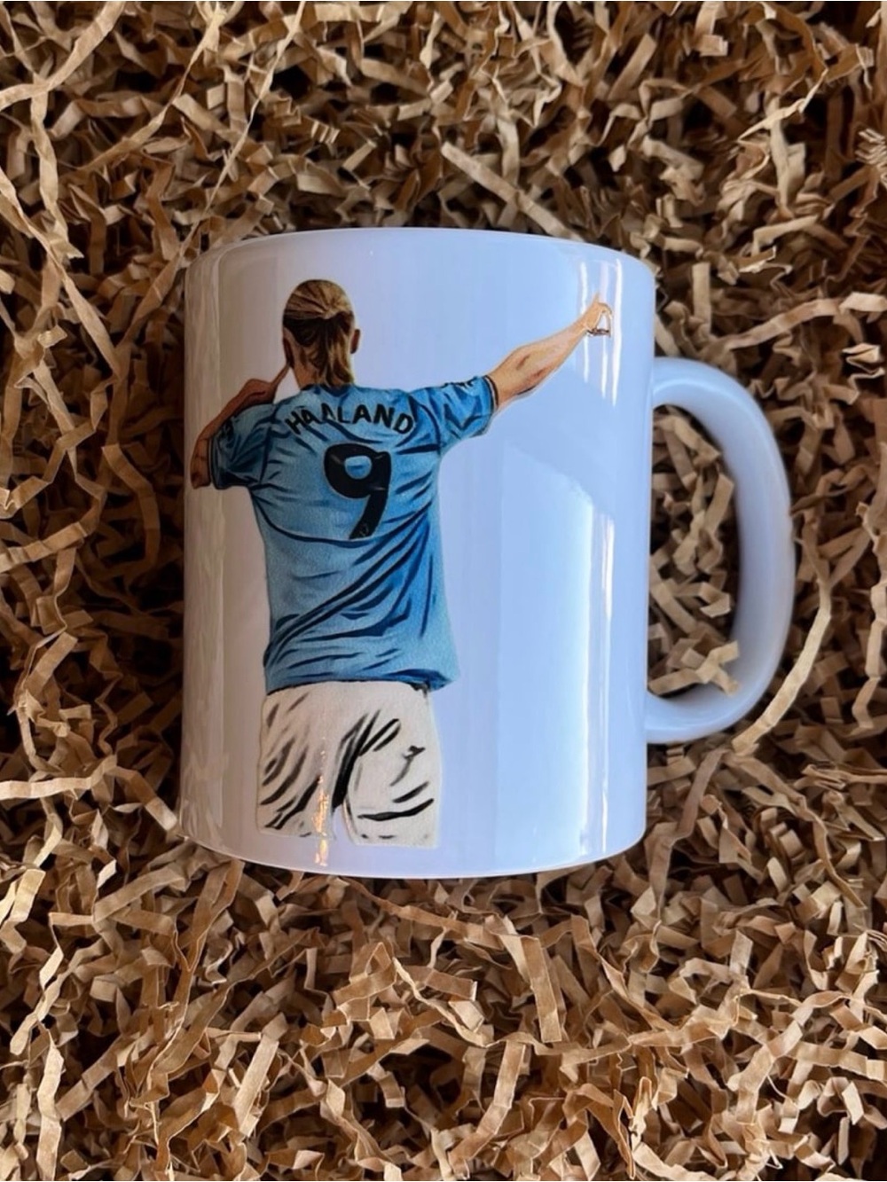 Erling Haaland Manchester City Soccer Football Premier League Coffee Mug
